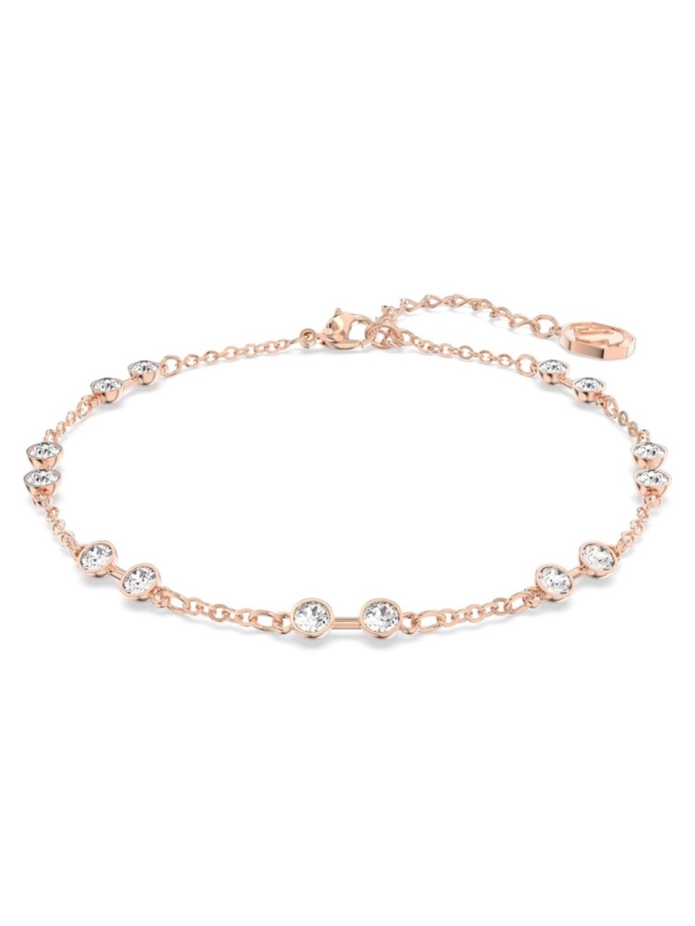 Swarovski Remix Collection Rose Gold Crystal Strand Bracelet Adjustable - New